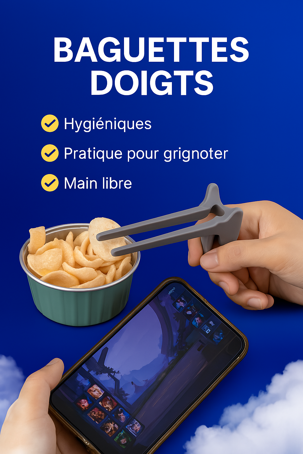 Baguettes à Snacks pour Joueurs